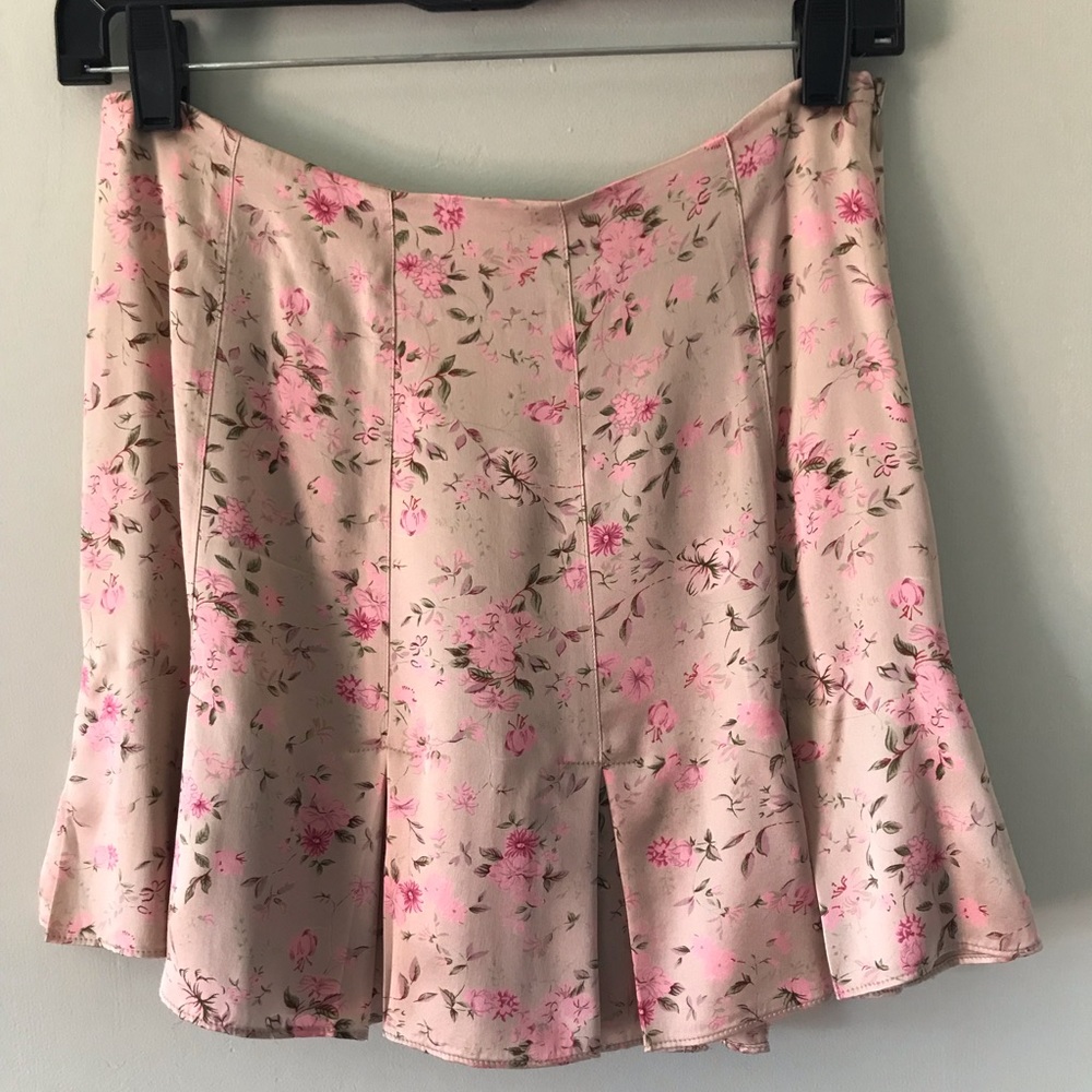 Rare vintage Betsey Johnson silk pleated miniskirt